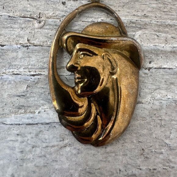 Vintage Art Nouveau Looking Girl Face Earrings - Picture 2 of 7